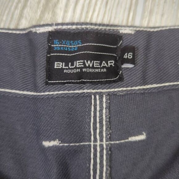 Bluewear Rough Workwear Mens 46 Cargo Shorts Gray Pockets 100% Cotton NWT - Picture 8 of 10